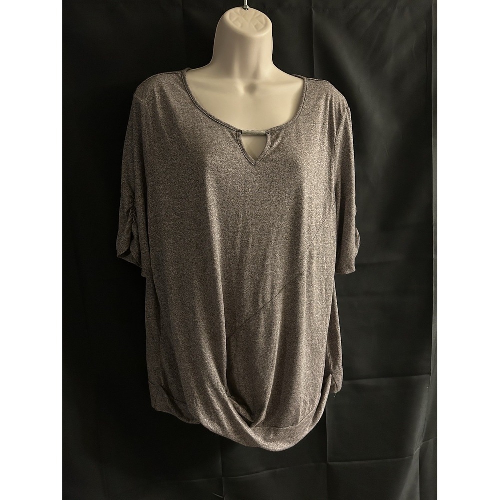New Xxl Apt 9 Gray Bottom Gathered Top #1482*8